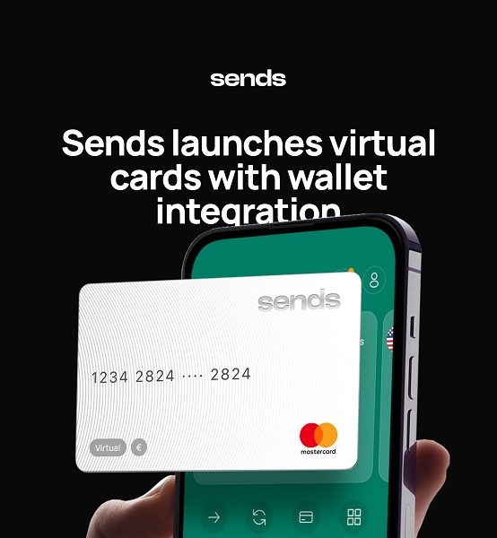 Sends launches digital cards with wallet integration